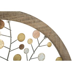 Mauro Ferretti pannello da parete albero della vita Ø61x1,8 cm oro naturale
