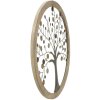 Mauro Ferretti pannello da parete albero della vita Ø61x1,8 cm oro naturale