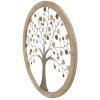 Mauro Ferretti pannello da parete albero della vita Ø61x1,8 cm oro naturale