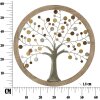 Mauro Ferretti pannello da parete albero della vita Ø61x1,8 cm oro naturale