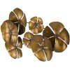 Mauro Ferretti decorazione murale fiore Goldy 80x6x57 cm dorato