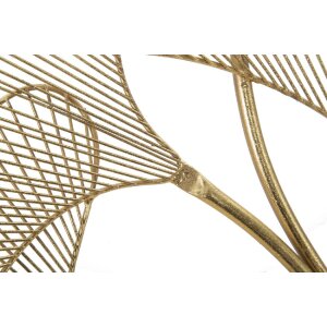 Mauro Ferretti pannello da parete Glam leaf 79x5x68 cm oro