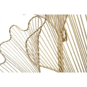 Mauro Ferretti pannello da parete Glam leaf 79x5x68 cm oro