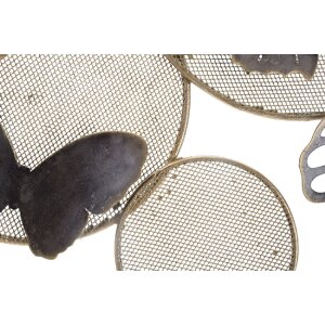 Mauro Ferretti pannello da parete Butterfly Dark 66x5x38 cm grigio beige