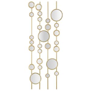 Mauro Ferretti pannello da parete Piccoli specchi 35,5x1,5x90 cm color oro