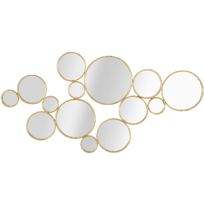 Mauro Ferretti pannello da parete con specchi 100x2,3x51,5 cm color oro