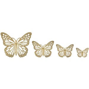 Mauro Ferretti decorazione murale farfalle set 4 pz....