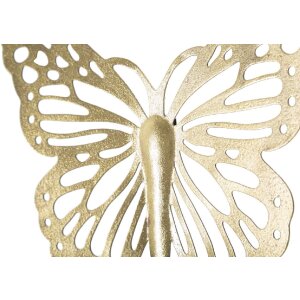 Mauro Ferretti decorazione murale farfalle set 4 pz. 35x2x2916x2x12 cm color oro
