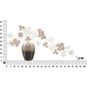 Mauro Ferretti vaso da parete 87,5x6x46 cm multicolore
