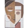 Mauro Ferretti murale Volto etnico 60x2,7x80 cm multicolore