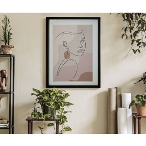Mauro Ferretti stampa darte con cornice Face 35x2x47 cm multicolore