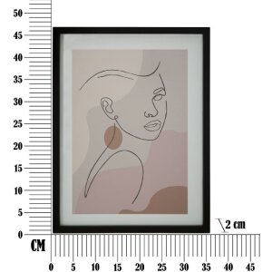 Mauro Ferretti stampa darte con cornice Face 35x2x47 cm multicolore