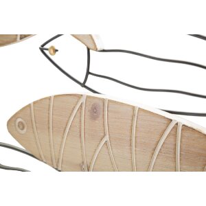 Mauro Ferretti pannello da parete pesce 60x2x30 cm nero colore naturale
