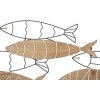 Mauro Ferretti pannello da parete pesce 60x2x30 cm nero colore naturale