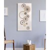 Mauro Ferretti murale Circly con applicazione 50x3,2x100 cm color crema