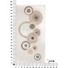 Mauro Ferretti murale Circly con applicazione 50x3,2x100 cm color crema