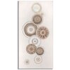 Mauro Ferretti murale Circly con applicazione 50x3,2x100 cm color crema