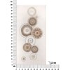 Mauro Ferretti murale Circly con applicazione 50x3,2x100 cm color crema