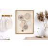 Mauro Ferretti murale Circly con applicazione 45x3,2x60 cm color crema