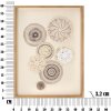 Mauro Ferretti murale Circly con applicazione 45x3,2x60 cm color crema