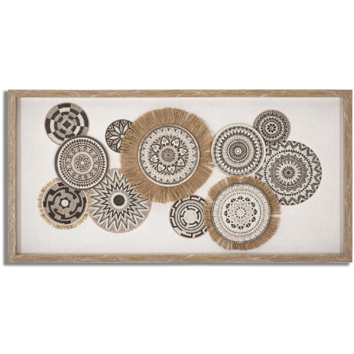 Mauro Ferretti murale Marcy 70x2,8x35 cm crema marrone