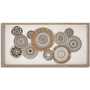 Mauro Ferretti murale Marcy 70x2,8x35 cm crema marrone