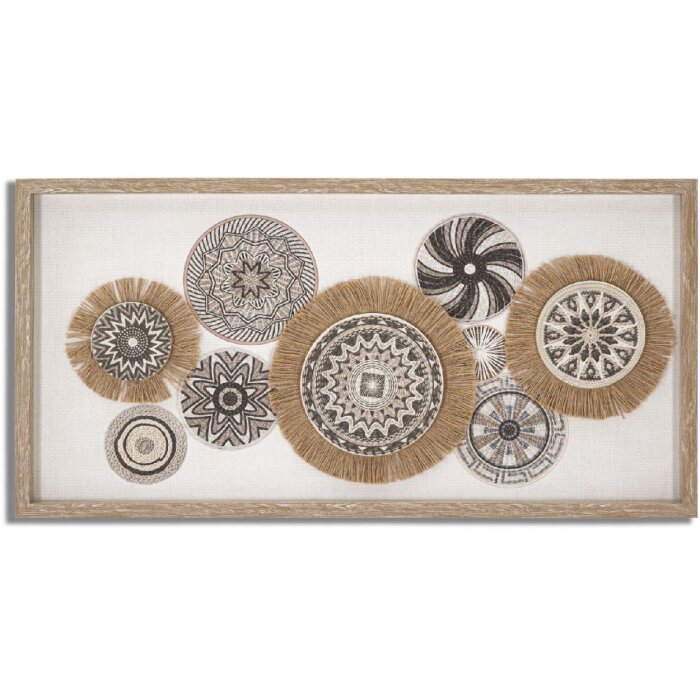 Mauro Ferretti murale Marcy 70x2,8x35 cm crema marrone