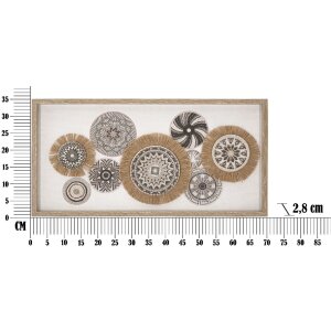 Mauro Ferretti murale Marcy 70x2,8x35 cm crema marrone