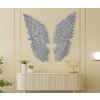 Mauro Ferretti pannello da parete Ali Beauty Set 2 pezzi 37,5x3x100 cm color argento