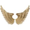 Mauro Ferretti pannello da parete Ali Light Set 2 pezzi 90x3,5x43,5 cm color oro