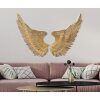 Mauro Ferretti pannello da parete Ali Light Set 2 pezzi 90x3,5x43,5 cm color oro
