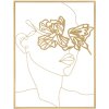Mauro Ferretti pannello da parete Golden face 60x1x80 cm color oro