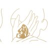 Mauro Ferretti pannello da parete mani sul volto 60x1x80 cm color oro