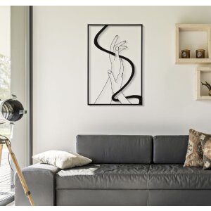 Mauro Ferretti pannello da parete mani 60x1x90 cm nero