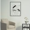 Mauro Ferretti pannello da parete Donna elegante 60x1x80 cm nero
