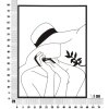 Mauro Ferretti pannello da parete Donna elegante 60x1x80 cm nero