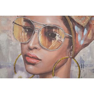 Mauro Ferretti murale Jennifer 70x3x100 cm multicolore