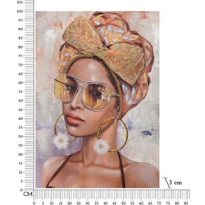 Mauro Ferretti murale Jennifer 70x3x100 cm multicolore