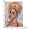 Mauro Ferretti murale Jennifer 70x3x100 cm multicolore