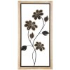Mauro Ferretti Girish 30x2,5x60 cm pannello da parete marrone nero in ferro e MDF