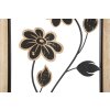 Mauro Ferretti Girish 30x2,5x60 cm pannello da parete marrone nero in ferro e MDF