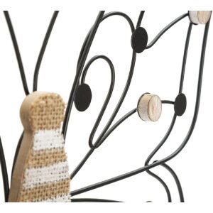 Mauro Ferretti pannello da parete farfalla 39,5x1,5x33,5 cm marrone nero