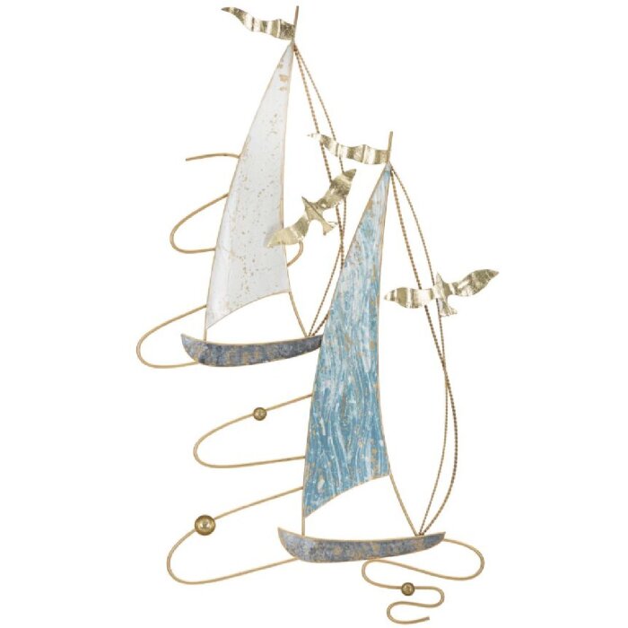 Mauro Ferretti pannello da parete Vela Colour 51,4x4x87 cm blu bianco
