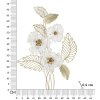 Mauro Ferretti pannello da parete Whity 54x6,4x73,7 cm color oro bianco