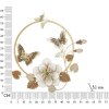 Mauro Ferretti decorazione da parete Rouns 58,4x5,1x63,5 cm beige oro