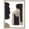 Mauro Ferretti Pannello da parete in MDF Astry 60x2x80 cm nero naturale