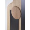 Mauro Ferretti Pannello da parete in MDF Astry 60x2x80 cm nero naturale
