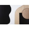 Mauro Ferretti Pannello da parete in MDF Astry 60x2x80 cm nero naturale