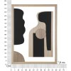Mauro Ferretti Pannello da parete in MDF Astry 60x2x80 cm nero naturale