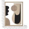 Mauro Ferretti Pannello da parete in MDF Astry 60x2x80 nero naturale